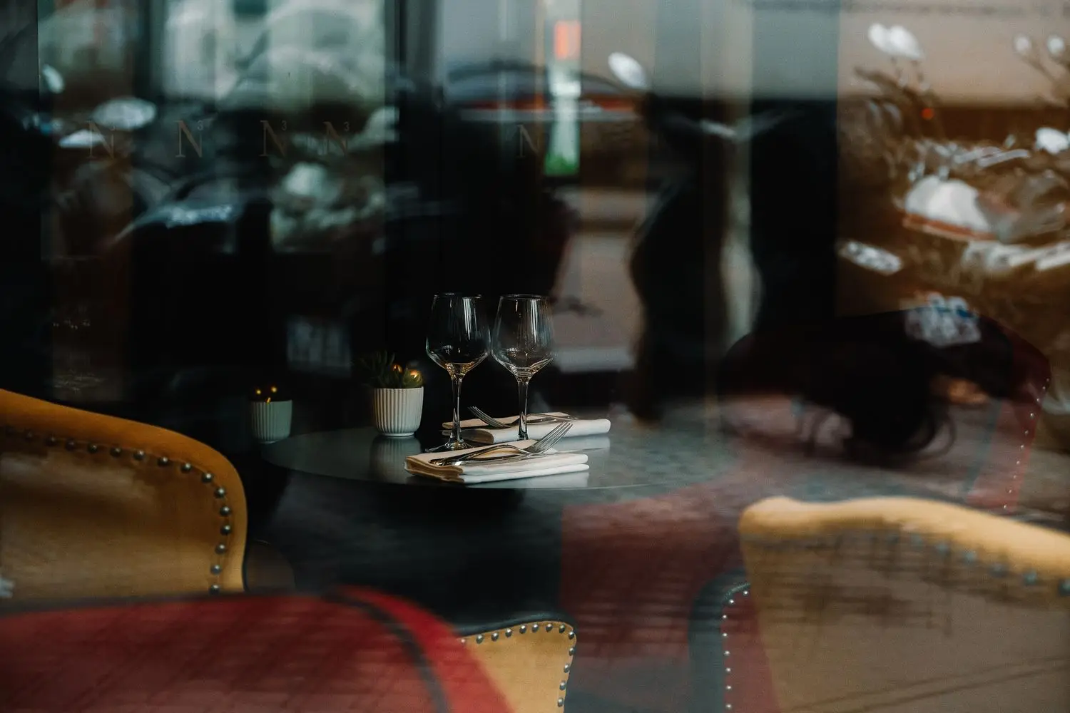 Quiet dining area