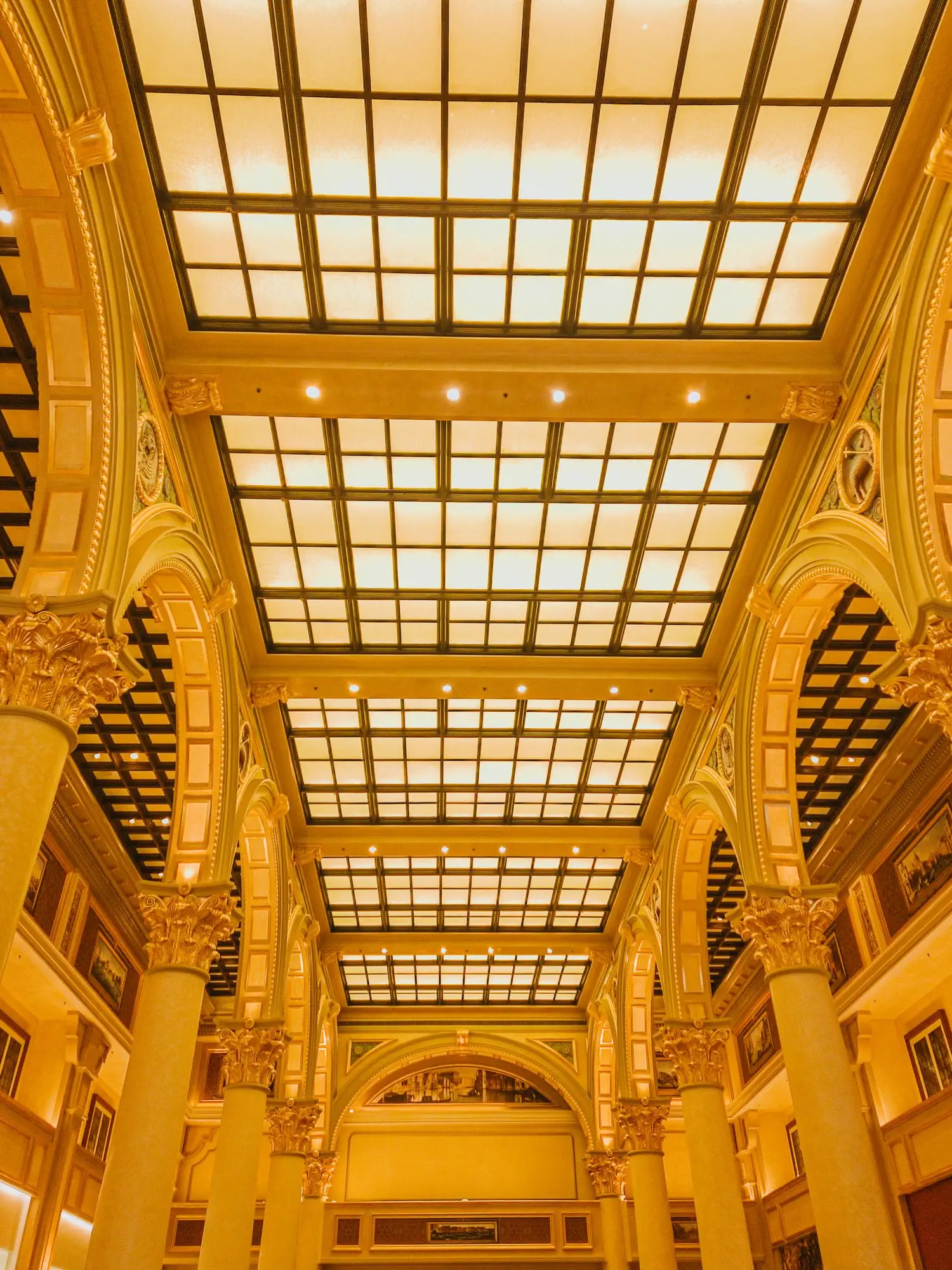 Grand architectural interior of Royalvessianrestaurant