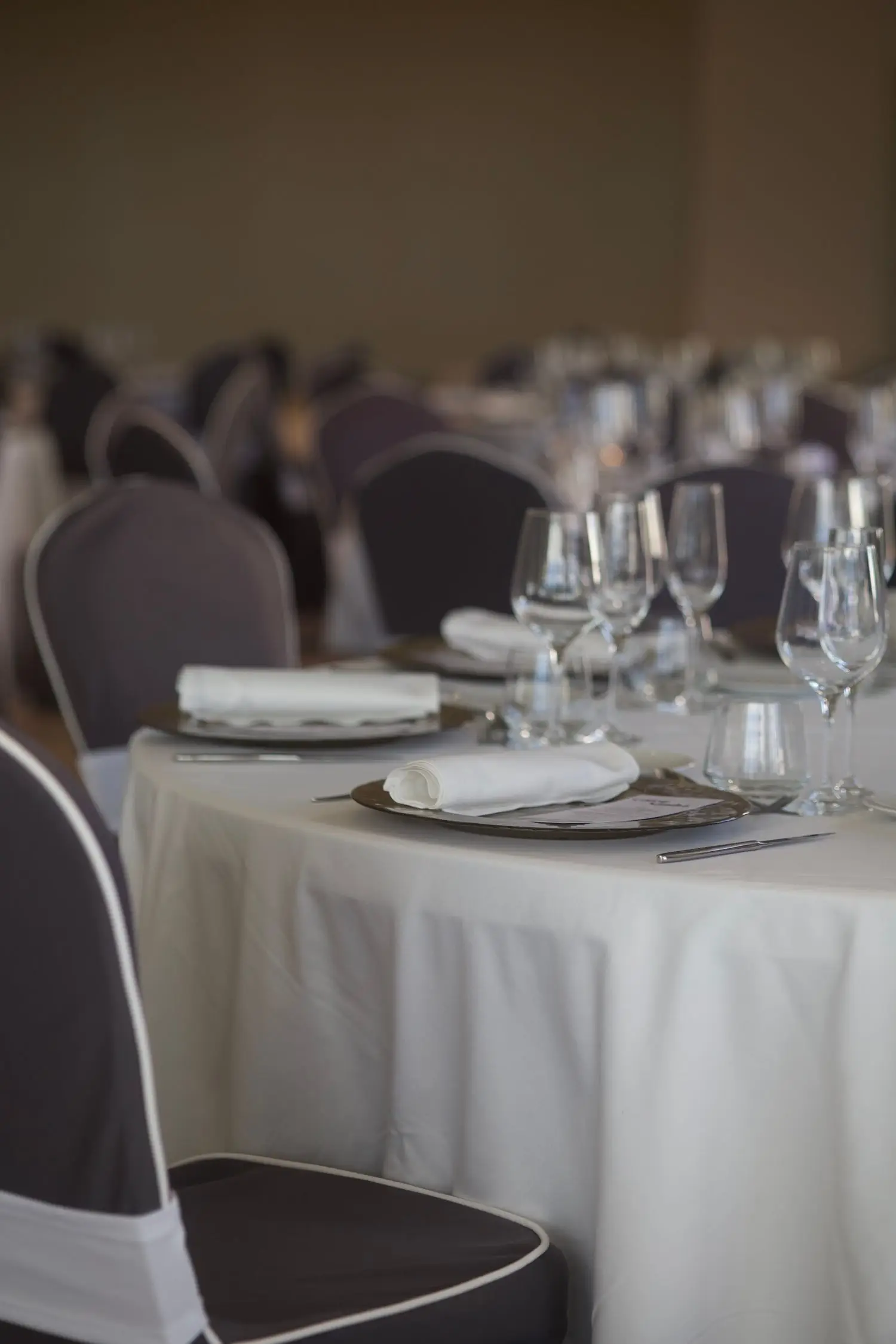 Elegant banquet hall setup