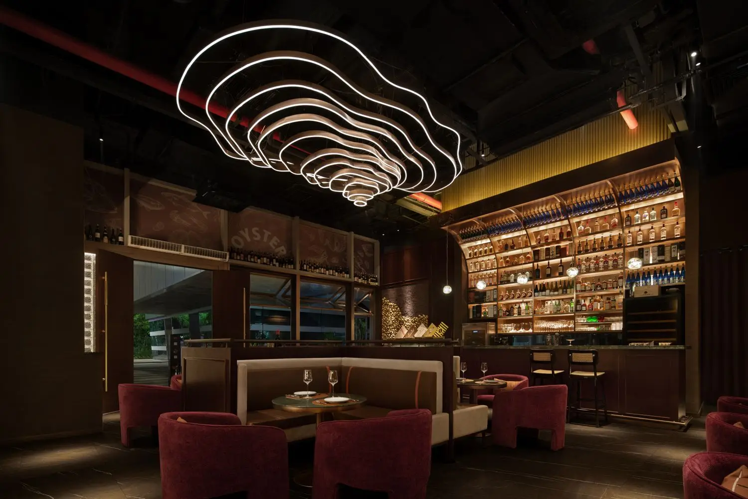 Refined venue interior
